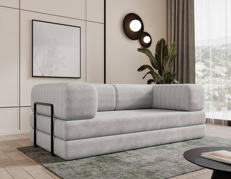 Compleo Sofa Designer Sofa LAMILO– 3-Sitzer mit Cordbezug und Klappfunktion Compleo Sofa Designer Sofa LAMILO– 3-Sitzer mit Cordbezug und Klappfunktion von Compleo