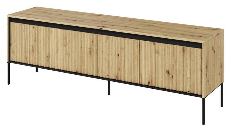 Compleo TV-Schrank FLORE mit 4 Klappen/Türen, Fronten gefräst, Breite: 167 cm von Compleo
