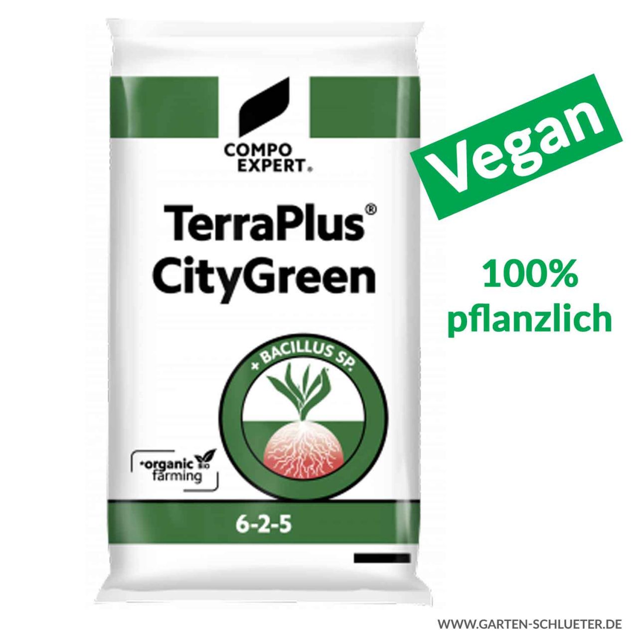 Organischer Volldünger - Compo Expert® TerraPlus® CityGreen 6-2-5 -... von Compo Expert