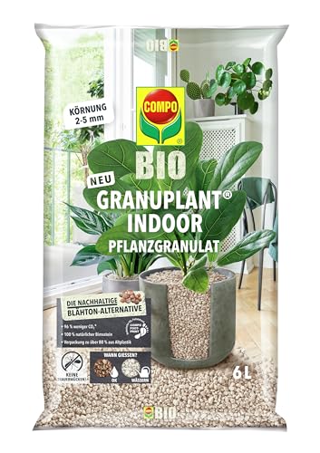 COMPO Bio GRANUPLANT Indoor Pflanzengranulat - 100% natürliches Pflanzengranulat aus Bimsstein - Körnung von 2-5 mm - 6 L COMPO Bio GRANUPLANT Indoor Pflanzengranulat - 100% natürliches Pflanzengranulat aus Bimsstein - Körnung von 2-5 mm - 6 L von Compo