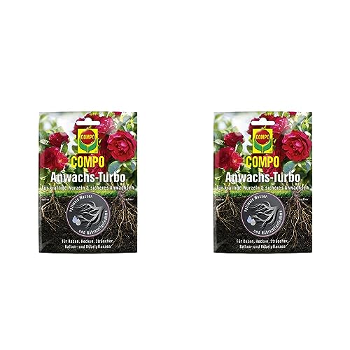 COMPO Anwachs-Turbo, Hochwirksames Bewurzelungshilfsmittel, Spezieller Dünger, 50 g (Packung mit 2) von Compo