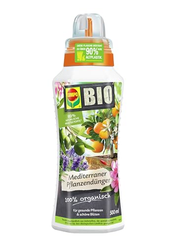 COMPO BIO Mediterraner Pflanzendünger - hochwertiger Flüssigdünger - speziell für mediterrane Pflanzen - 500 ml von Compo