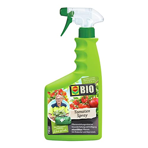 Compo BIO Tomaten Spray AF, Biologisches Pflanzenstärkungsmittel für pilzanfällige Pflanzen, Empfohlen vom Pflanzenarzt René Wadas, 750 ml von Compo