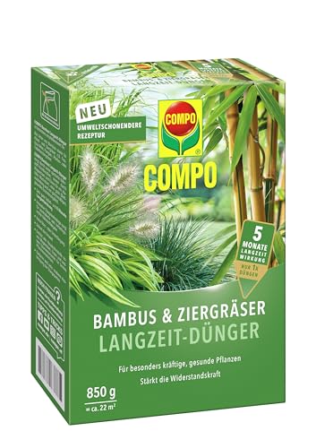 COMPO Bambus & Ziergräser Langzeit-Dünger, Umweltschonendere Rezeptur, 5 Monate Langzeitwirkung, 850 g, 22 m² von Compo