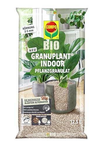 COMPO Bio GRANUPLANT Indoor Drainage- und Pflanzgranulat – 100 Prozent natürlicher Bimsstein – nachhaltige Alternative zu Blähton – 12,5 Liter von Compo