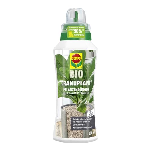 COMPO Bio GRANUPLANT Pflanzendünger - 100% pflanzliche Inhaltsstoffe - Bio-Flüssigdünger für Pflanzen in Semi- und Hydrokultur - 500 ml von Compo