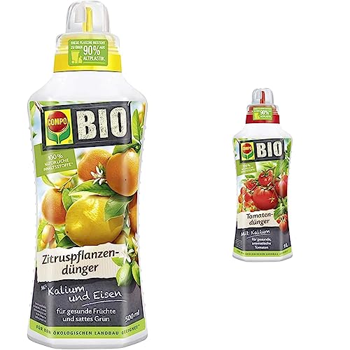 COMPO Bio Zitruspflanzendünger 500 ml + Bio Tomatendünger 1 l von Compo