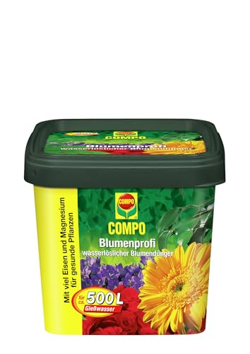 COMPO Blumenprofi, Blumendünger, Wasserlöslicher Dünger für alle Zimmerpflanzen, Balkon- und Terrassenpflanzen, 1,2 kg von Compo