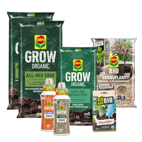 COMPO GROW Box M für die Aussaat von Spezialkulturen im Indoor- & Outdoorbereich und eine optimale Wachstums- & Blütenphase (Medium) von Compo
