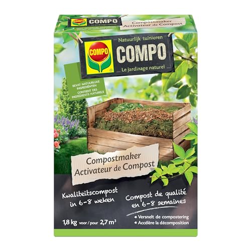 COMPO Kompost Maker auf Basis natürlicher Inhaltsstoffe für einen Qualitätskompost in 6-8 Wochen 1,8 kg von Compo