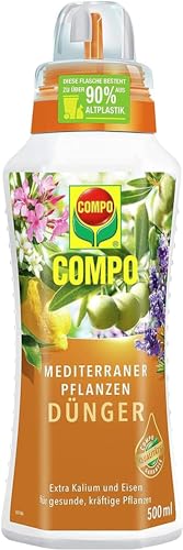 COMPO Mediterraner Pflanzendünger – Spezial-Flüssigdünger für mediterrane Pflanzen – 500 ml von Compo