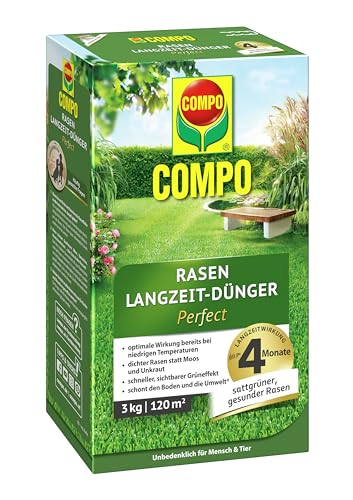 COMPO Rasen Langzeit-Dünger Perfect 3kg für 120m² von Compo