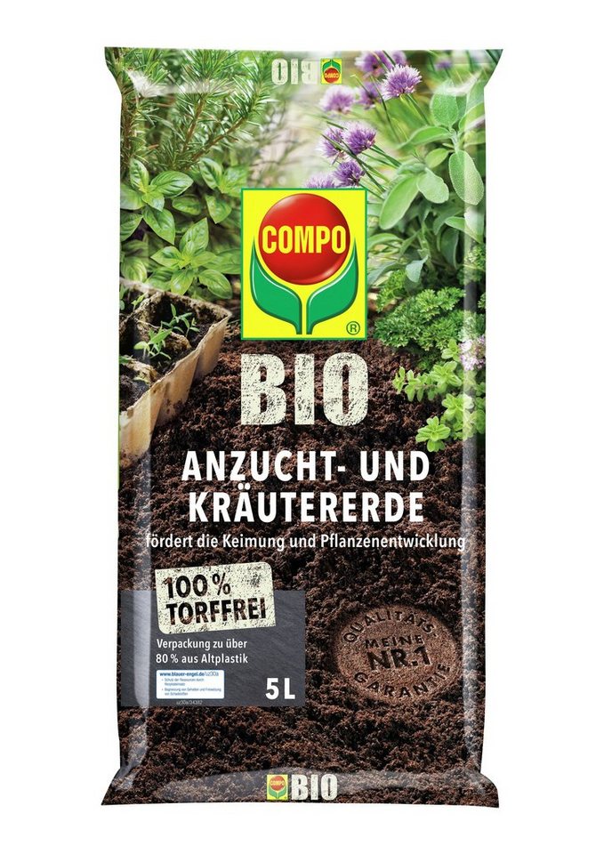 Compo Anzucht- und Kräutererde von Compo