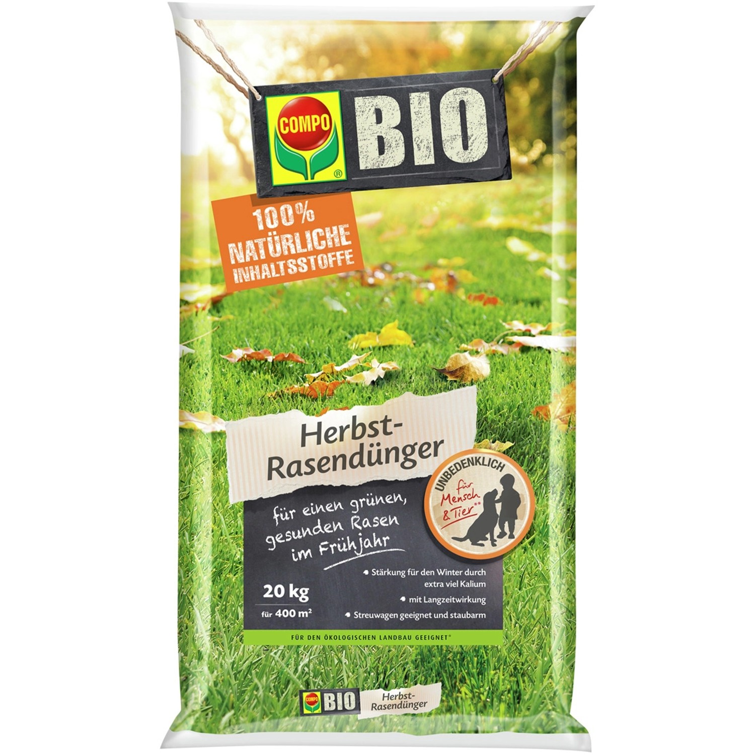 Compo BIO Herbst-Rasendünger 20 kg von Compo