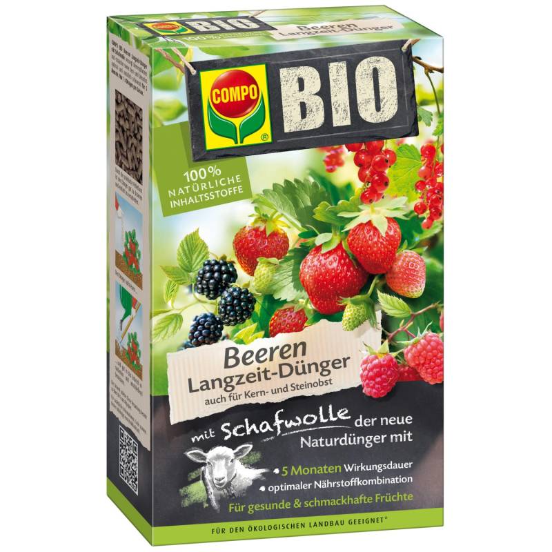 Compo Bio Beeren Langzeit-Dünger mit Schafwolle 750 g von Compo