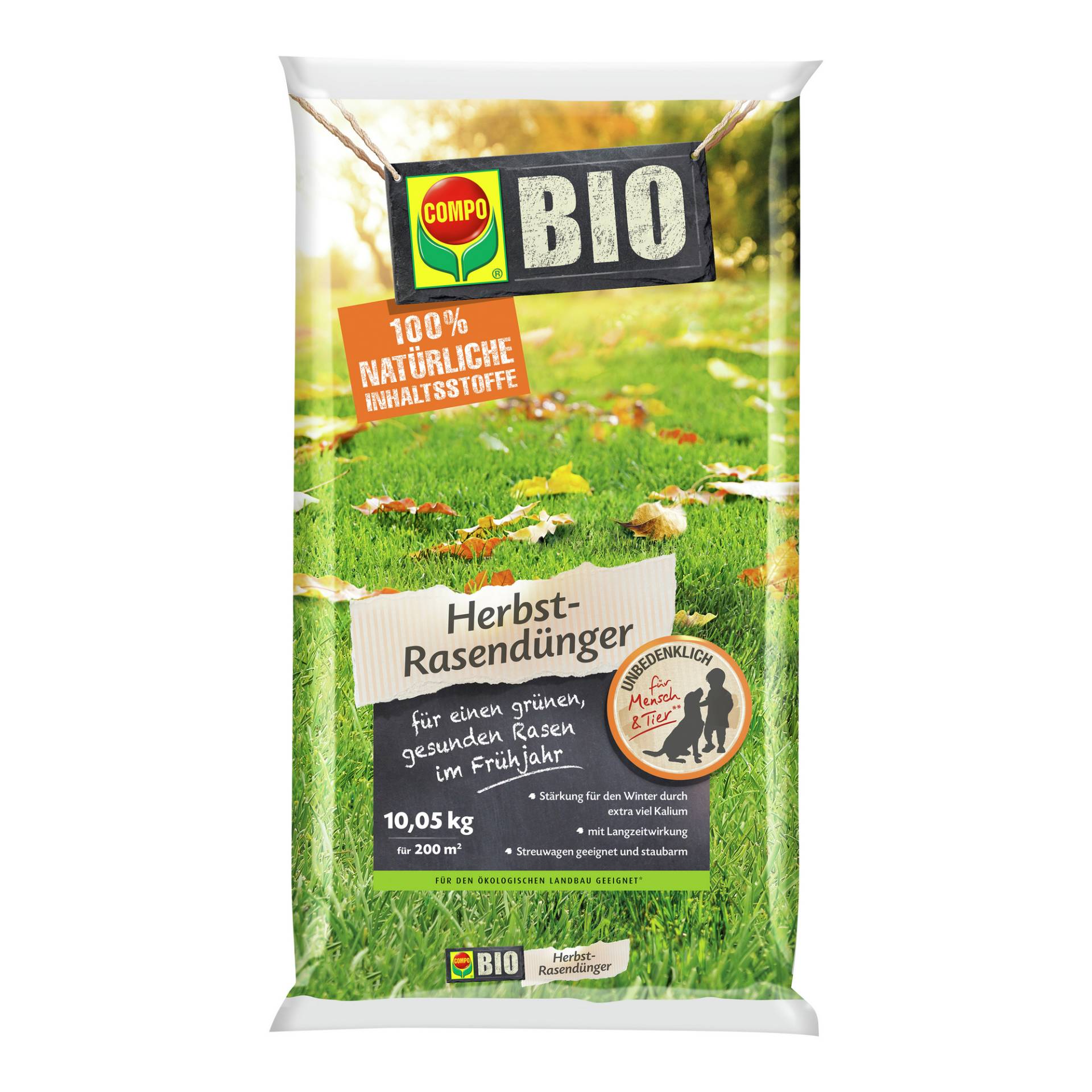 Compo Bio Herbst-Rasendünger 10,05 kg für 200 m² Compo Bio Herbst-Rasendünger 10,05 kg für 200 m² von Compo
