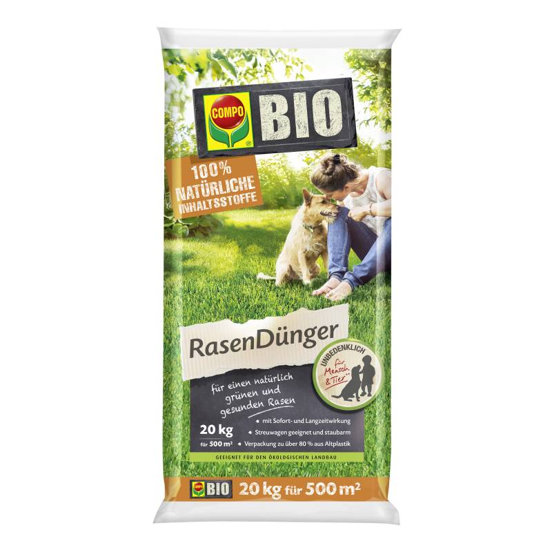 Compo Bio-Rasendünger 20 kg für 500 m² von Compo