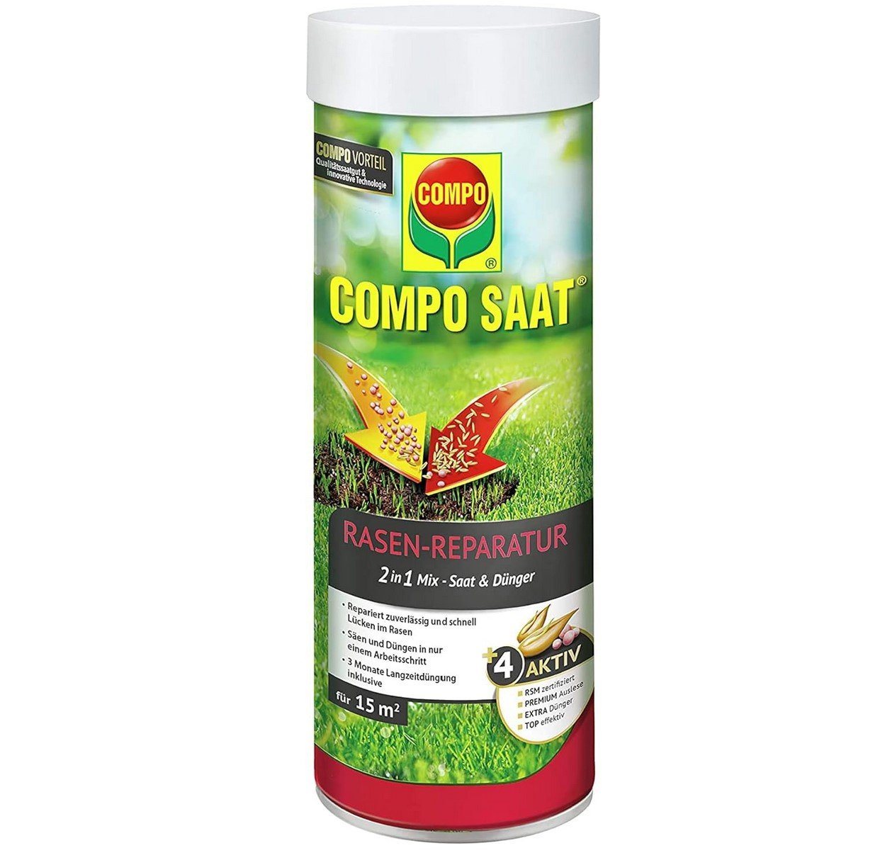 Compo Bodenverbesserer COMPO SAAT Rasen Reparatur Mix, 360g von Compo