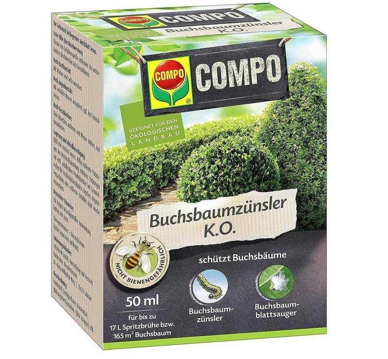 Compo Pflanzendünger COMPO Buchsbaumzünsler K.O., Insektizid, Bekämpfung von Schädlingen an von Compo