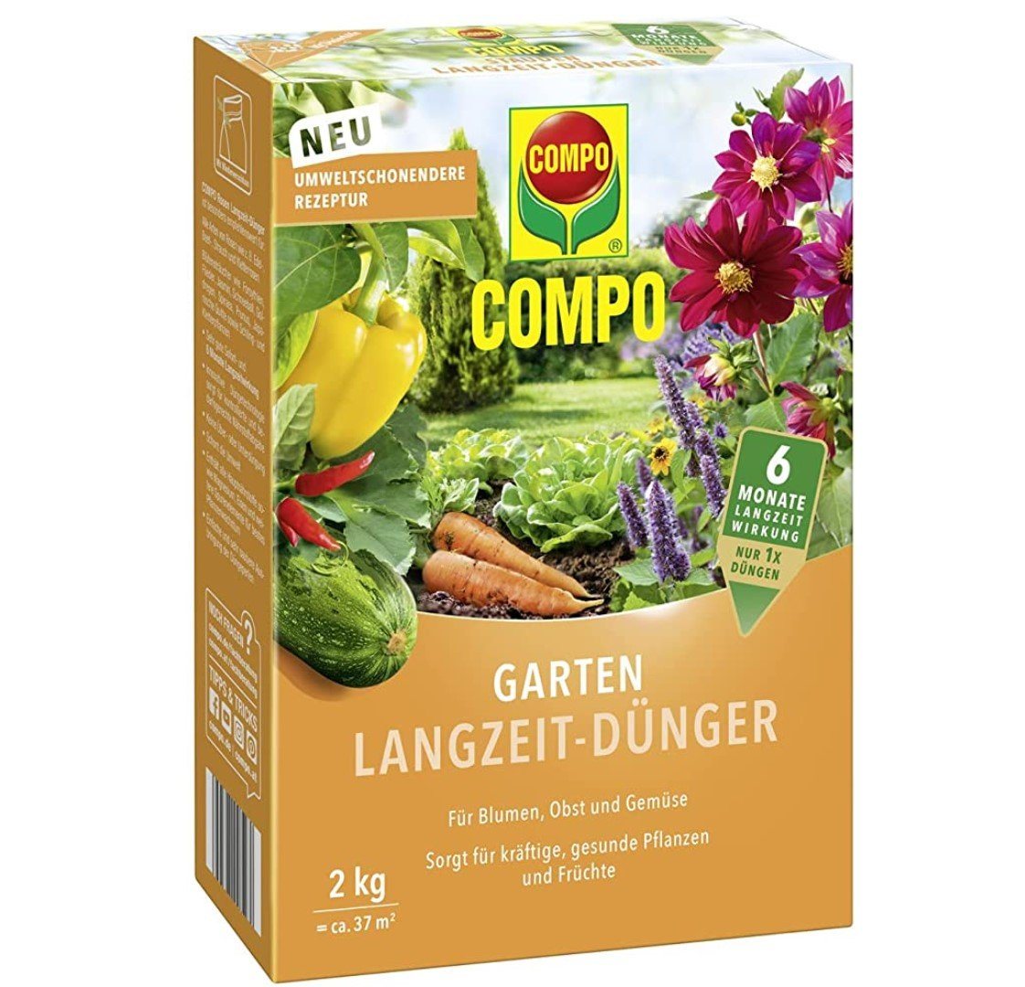 Compo Pflanzendünger COMPO Garten Langzeitdünger, 2 Kg von Compo