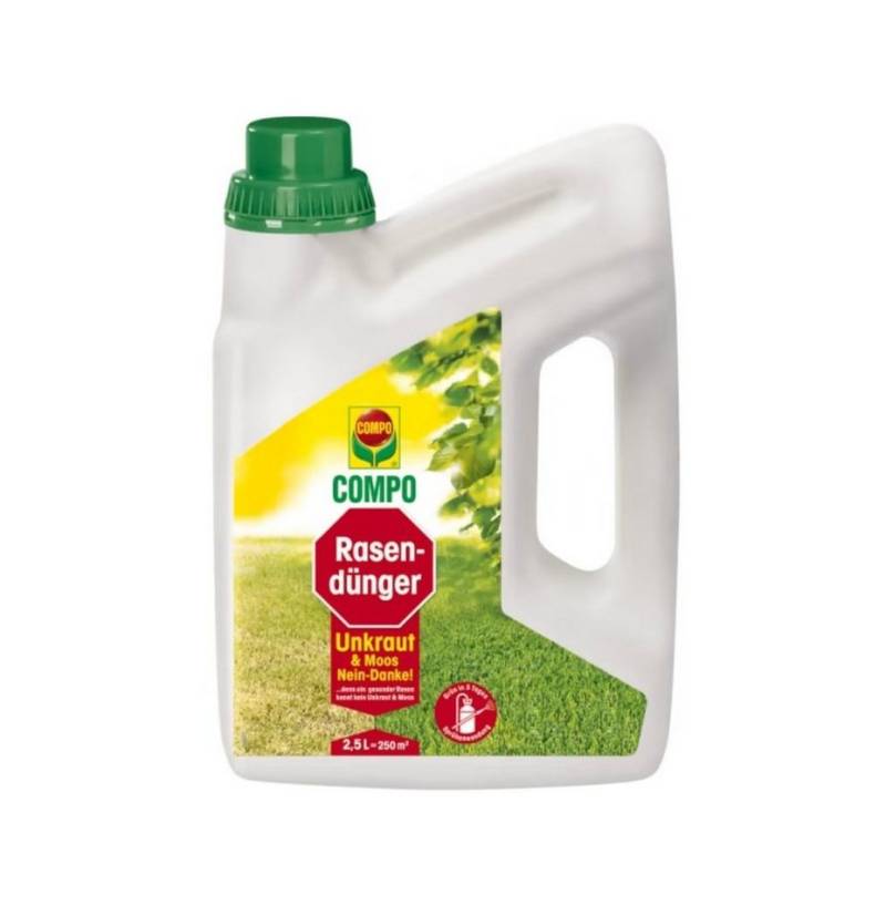 Compo Pflanzendünger COMPO Rasendünger Unkraut u. Moos Nein Danke, 2,5 Ltr von Compo