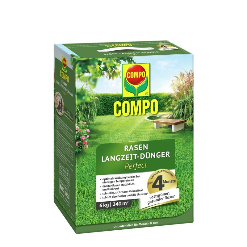 Compo Rasen Langzeit-Dünger Perfect 6 kg von Compo