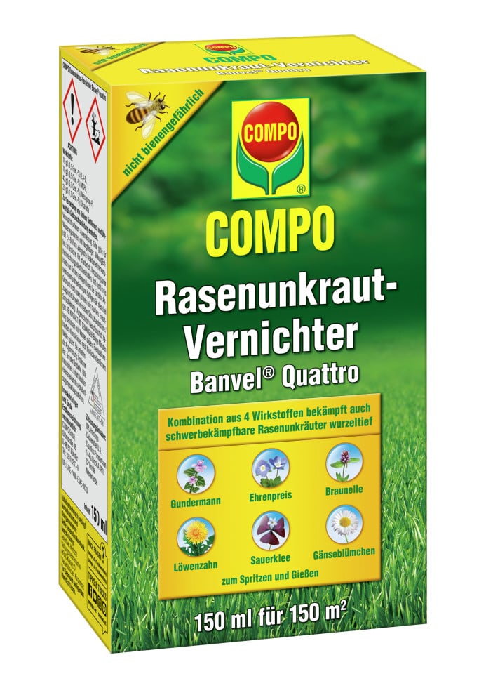 Compo Rasenunkrautvernichter Banvel Quattro 150 ml Compo Rasenunkrautvernichter Banvel Quattro 150 ml von Compo