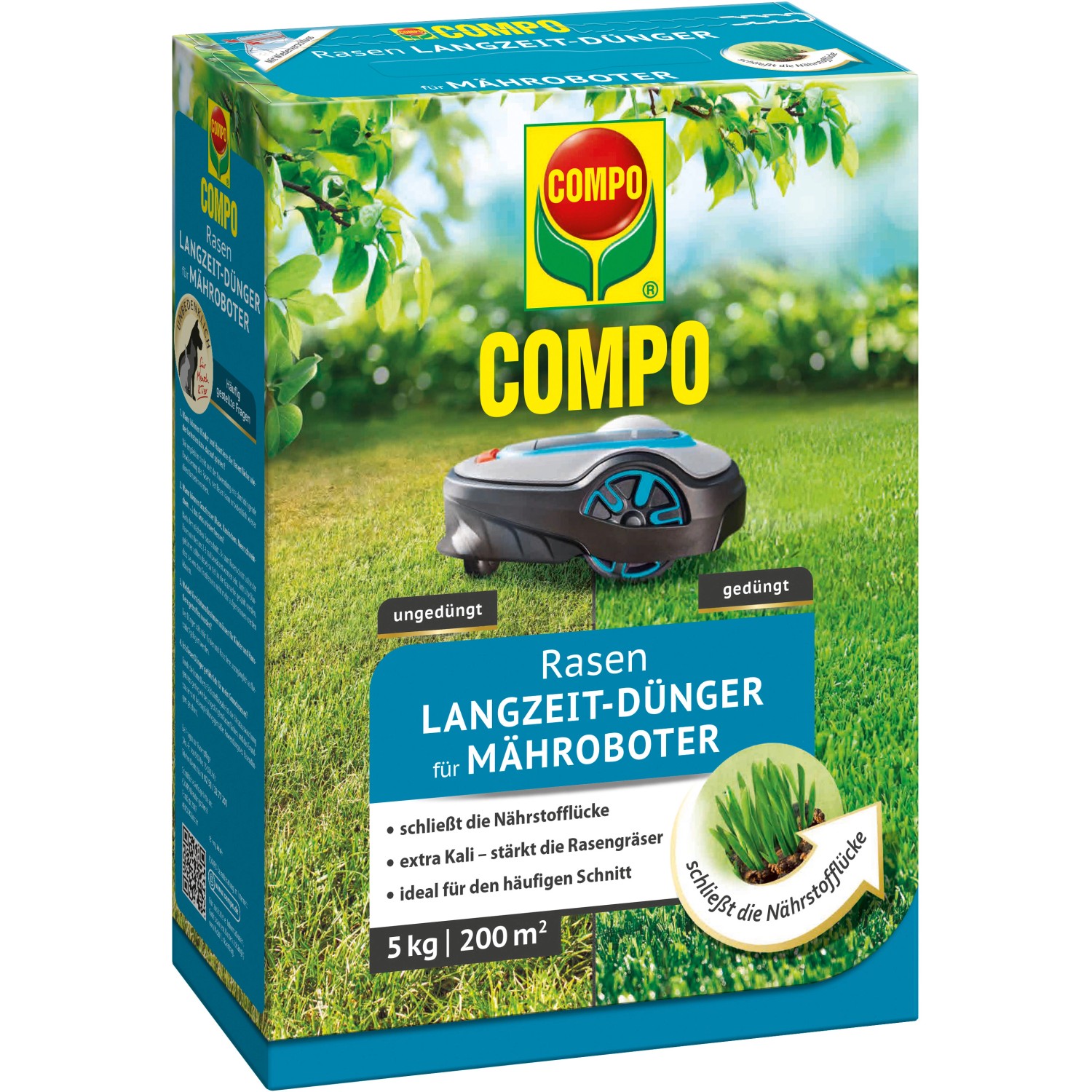 Compo Rasen-Langzeitdünger für Mähroboter 5 kg von Compo
