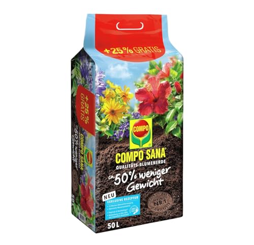 Compo SANA Qualitäts-Blumenerde ca. 50% weniger Gewicht 50 l Compo SANA Qualitäts-Blumenerde ca. 50% weniger Gewicht 50 l von Compo