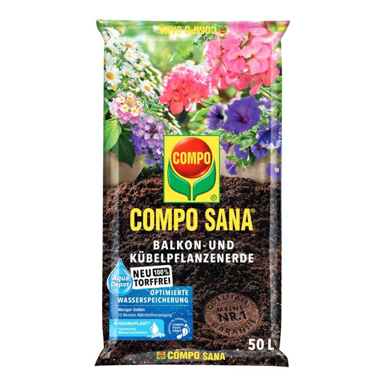 Compo Sana Balkon- und Kübelpflanzenerde torffrei 50 l Compo Sana Balkon- und Kübelpflanzenerde torffrei 50 l von Compo