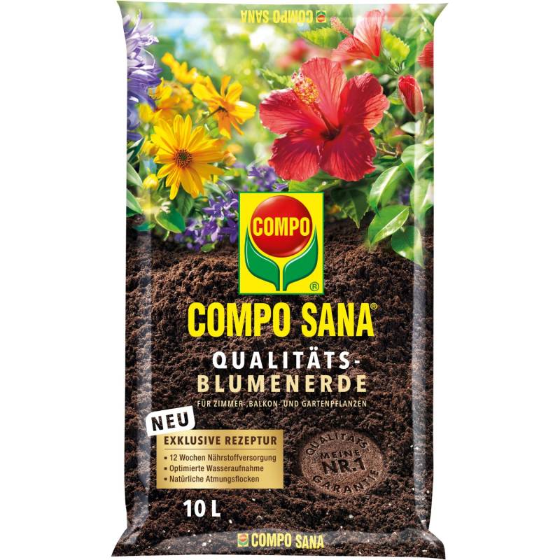 Compo Sana Qualitäts-Blumenerde 1 x 10 l von Compo
