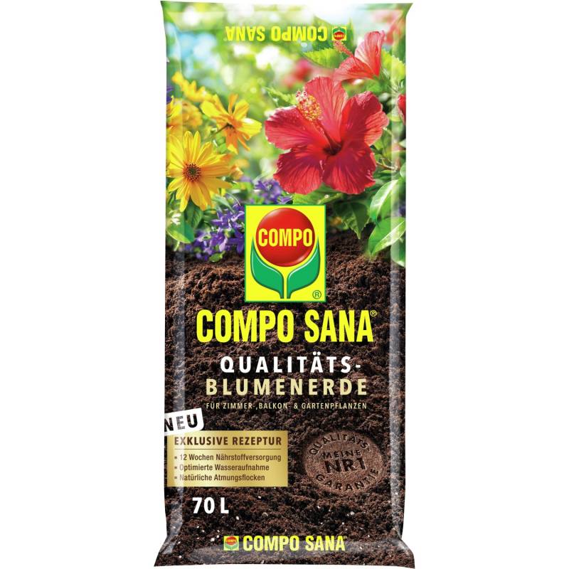 Compo Sana Qualitäts-Blumenerde 1 x 70 l von Compo