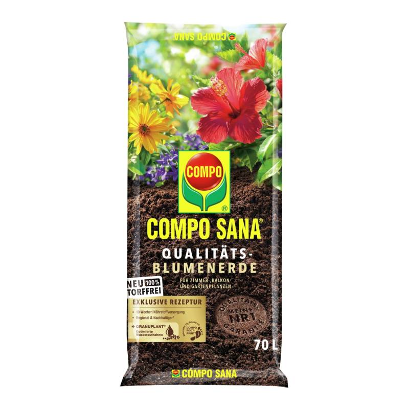 Compo Sana Qualitäts-Blumenerde Torffrei 39 x 70 l von Compo