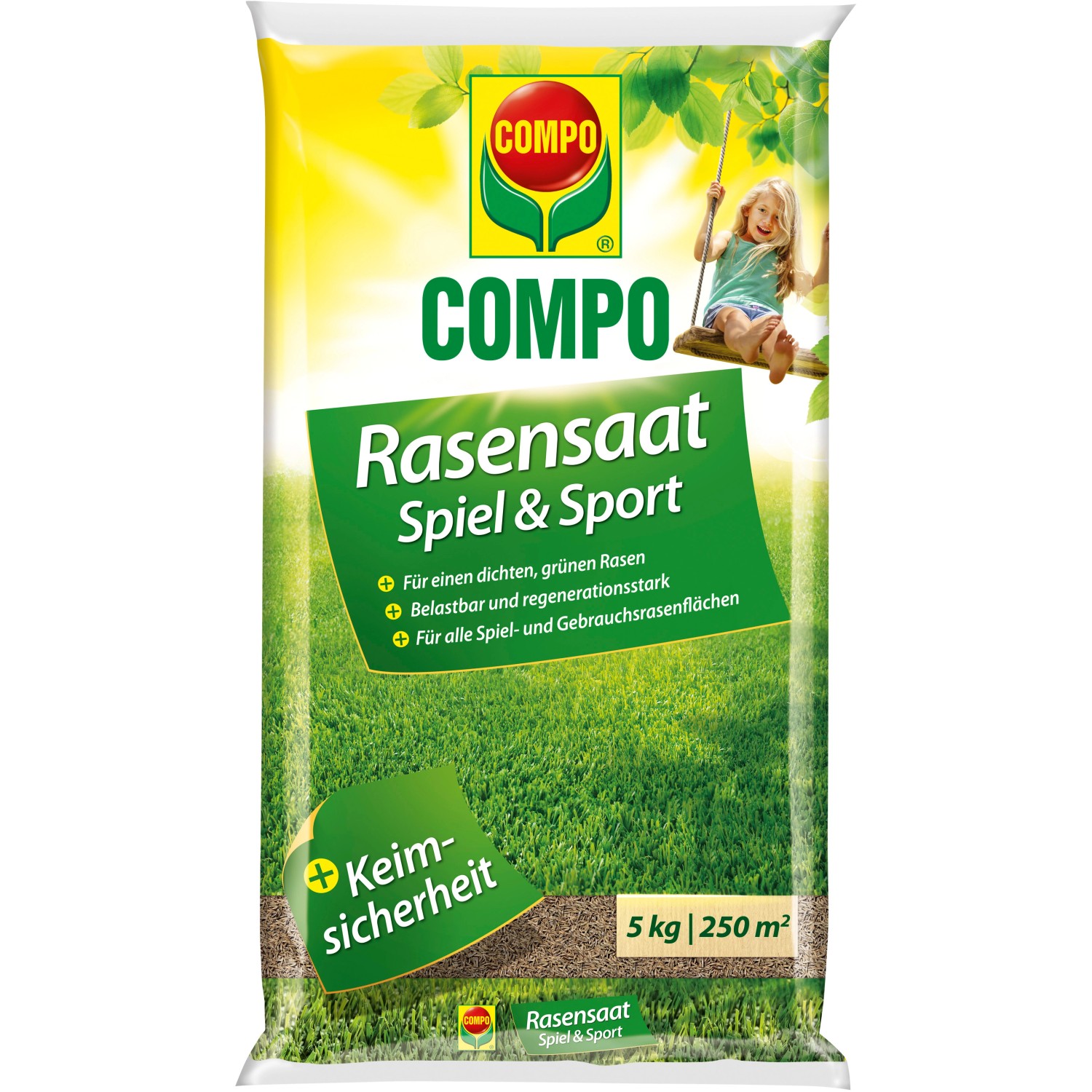 Compo Spiel- und Sport-Rasensamen 5 kg von Compo