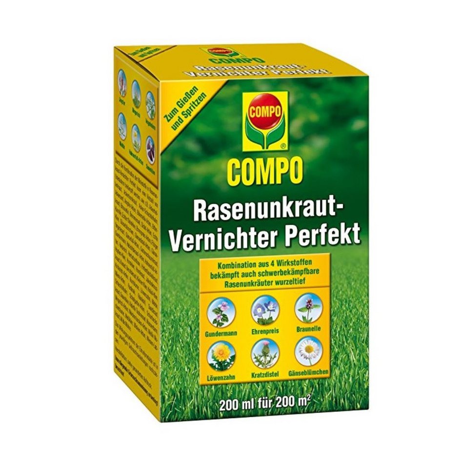Compo Unkrautbekämpfungsmittel COMPO Rasen Unkrautvernichter COMPO Perfekt 200ml von Compo