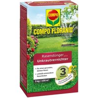 Compo - floranid Rasendünger plus Unkrautvernichter 3kg für 100m² von Compo