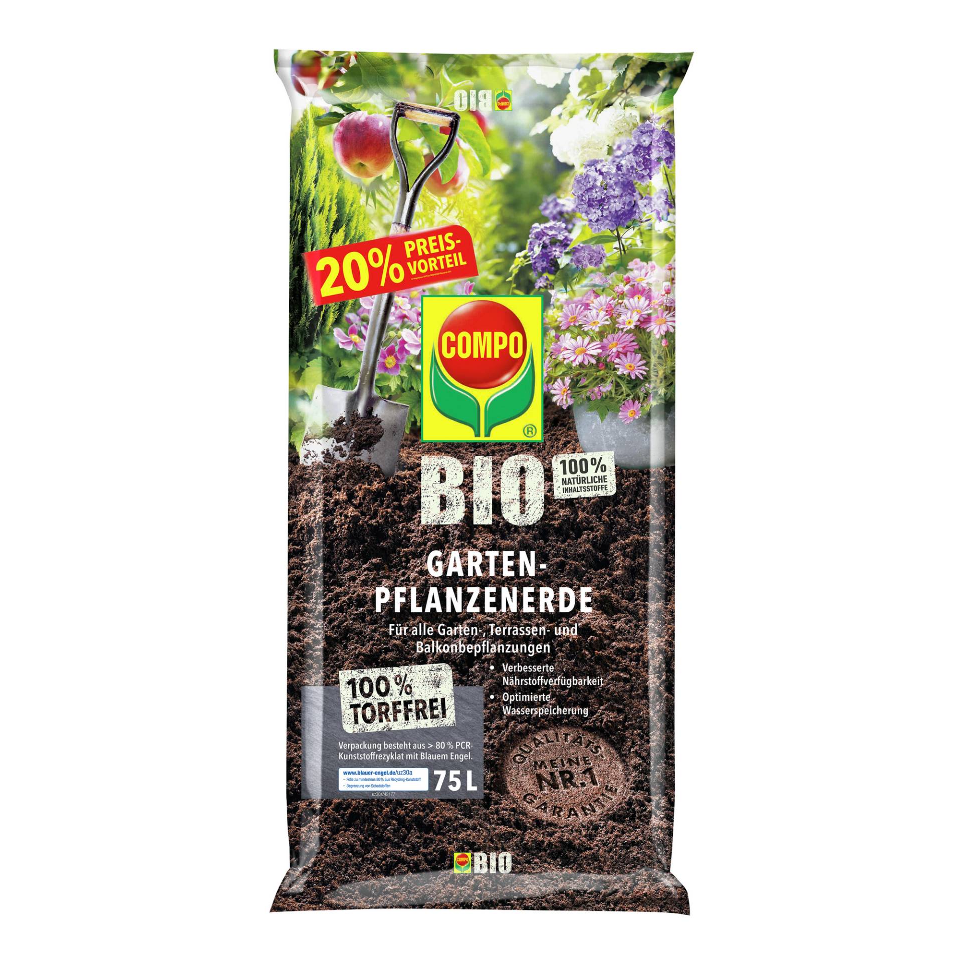 Gartenpflanzenerde 'Compo Bio' 75 l von Compo