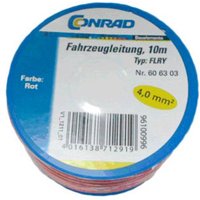 606303 Fahrzeugleitung FLRY-B 1 x 4mm² Rot 10m 606303 Fahrzeugleitung FLRY-B 1 x 4mm² Rot 10m von Components
