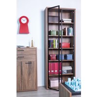 Composad Aktenschrank "DAVINCI, mit 2 Glastüren und 6 Fächern, verstellbare Böden,", Höhe 217,5 cm, 100% recyceltes Holz, Made in Italy von Composad