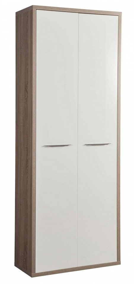 Composad Aktenschrank DISEGNO, Bücherregal, 2 Türen, lackierte Fronten, verstellbare Böden, Höhe 217 cm, 100% recyceltes Holz, Made in Italy von Composad