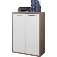 Composad Aktenschrank "DISEGNO, Bücherregal mit 2 Türen, lackierte Fronten,", verstellbare Böden, Höhe 112 cm, 100% recyceltes Holz, Made in Italy von Composad