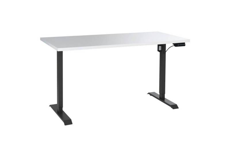 Composad Computertisch ENERGIA, 150 x 69 cm, Anthrazit, Weiß Hochglanz, motorisch höhenverstellbar, Memory-Funktion von Composad