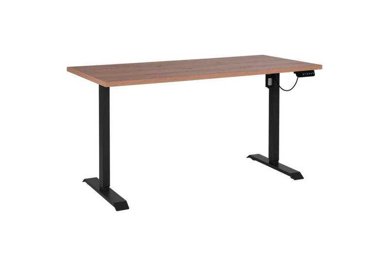 Composad Computertisch ENERGIA, Anthrazit, Artisan Eiche Dekor, motorisch höhenverstellbar, Memory-Funktion, B 150 x H 72 x T 69 cm von Composad