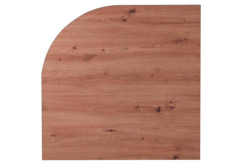 Composad Eckverbindungsplatte für Schreibtische RILEGA, Artisan Eiche Dekor, B 80 x H 3,8 x T 80 cm von Composad
