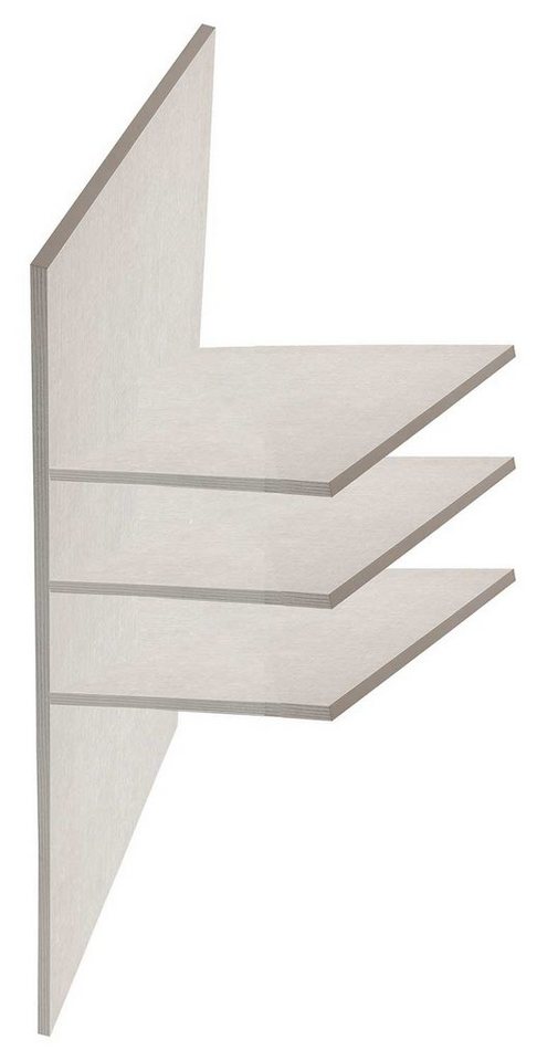 Composad Inneneinteilung Wäscheeinteilung SYSTE, Grau, B 35,5 cm, T 55,4 cm, mit 3 Böden von Composad