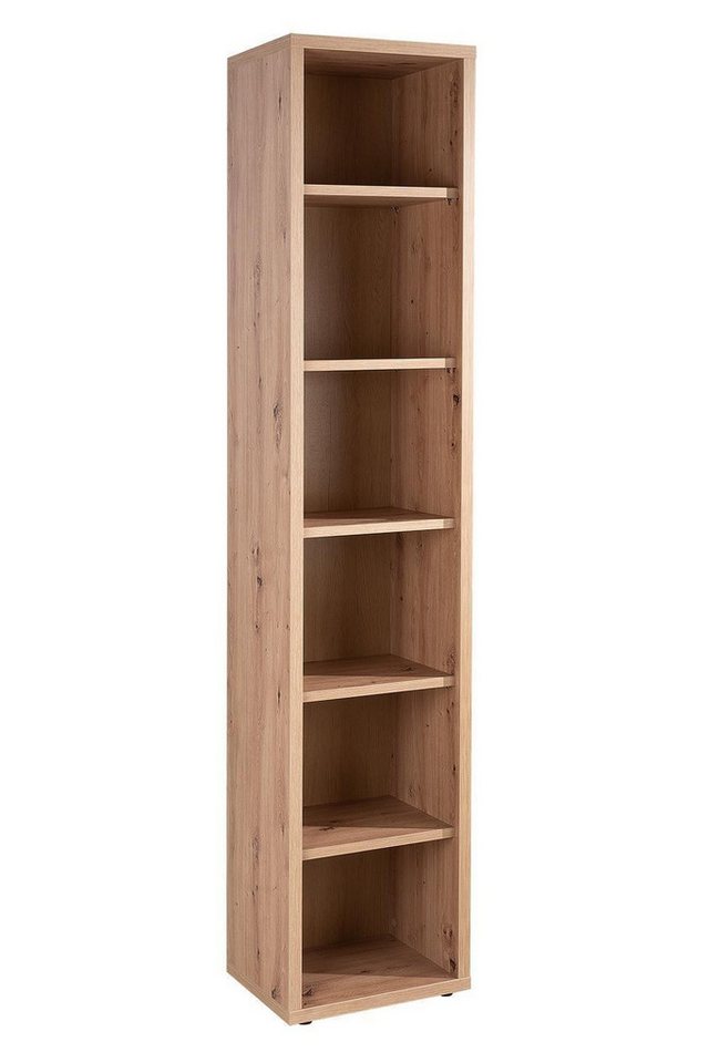 Composad Regal DISEGNO, B 44 x H 217 cm, Braun, mit 6 Fächern von Composad