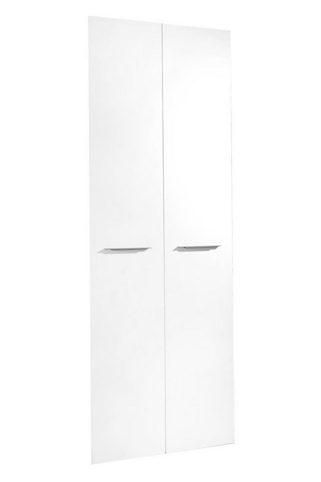 Composad Schranktür 2er Set lang DISEGNO, H 210 cm, Weiß Hochglanz, (2 St), B 75 cm x H 210 cm von Composad