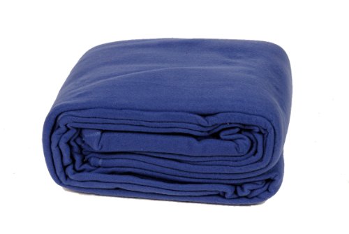 Comptoir du Linge Fleecedecke, Marineblau, Marine, 220 x 240 von Comptoir du Linge