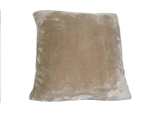 Comptoir du Linge Kissen aus Mikrofaser, 50 x 50 cm, Taupe, 100% Polyester von Comptoir du Linge