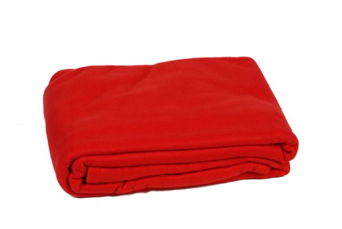 Comptoir du Linge POL26ROU Fleecedecke, 240 x 260 cm, Rot von Comptoir du Linge